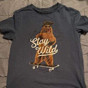 Nomad Blue 'Stay Wild' Bear Skateboard Tee